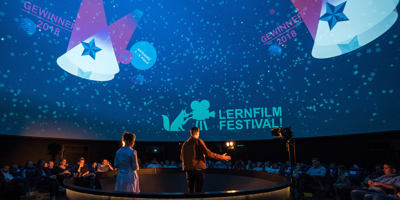 LernFilm-Festival 2018 unter dem Sternenhimmel des Planetariums. Foto: Silvan Mahler 